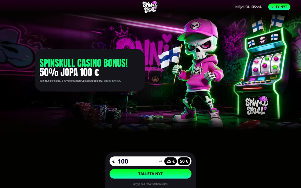 SpinSkull Casino Review Header