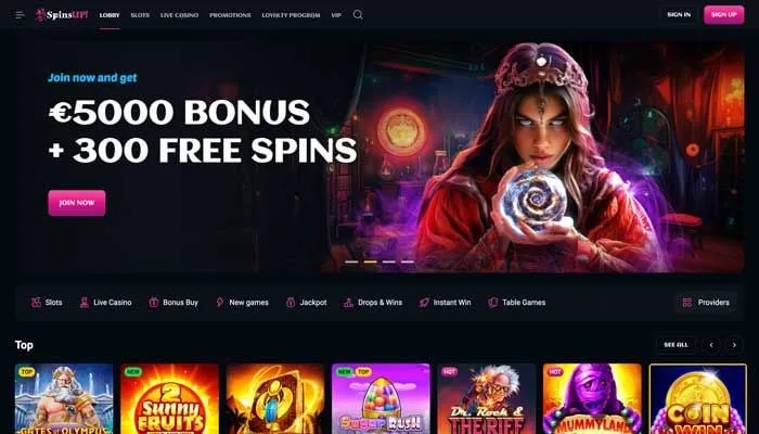 SpinsUP Casino Review Header