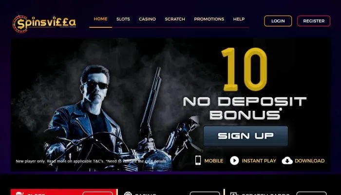 SpinsVilla Casino Review Header