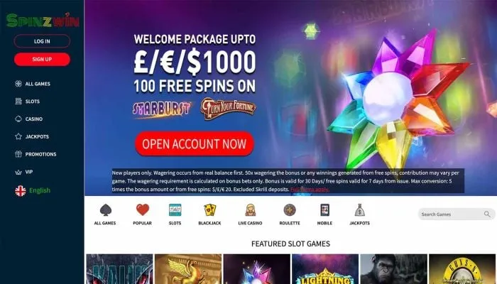 Spinzwin Casino Review Header