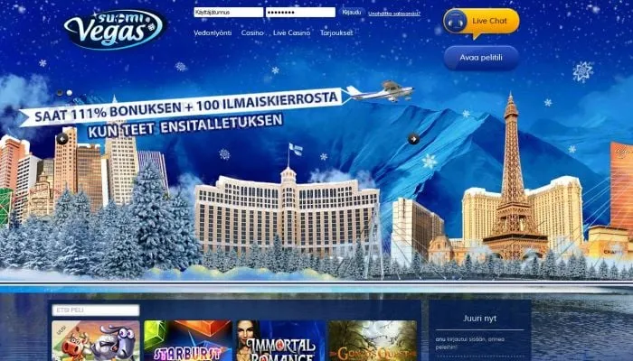 Suomi Vegas Casino Review Header