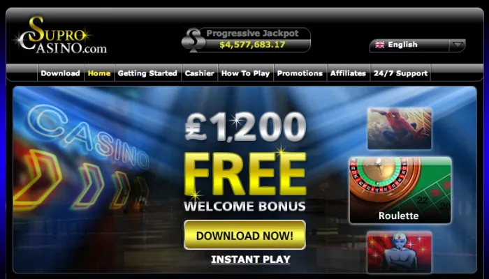 Supro Casino Review Header