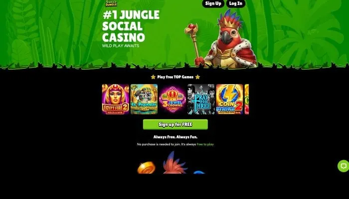 Sweep Jungle Casino Review Header