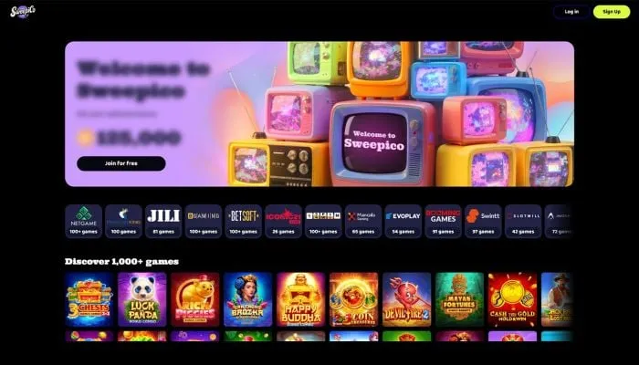 Sweepico Casino Review Header