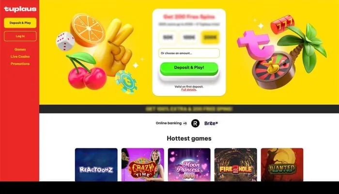 Tuplaus Casino Review Header