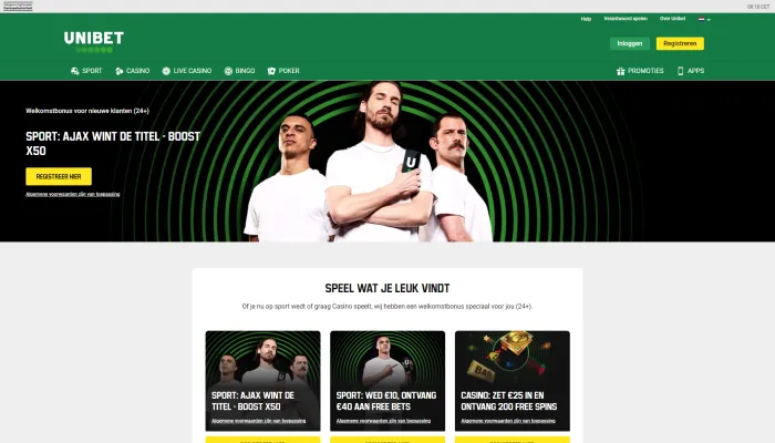 Unibet Casino NL Review Header