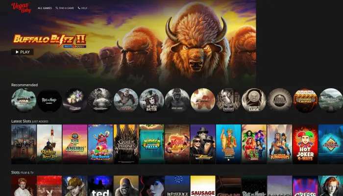 Vegas Baby Casino Review Header