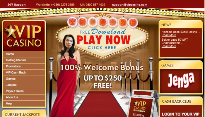 VIP Casino Review Header