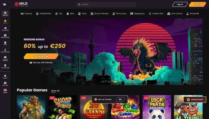 Wild Tokyo Casino Review Header