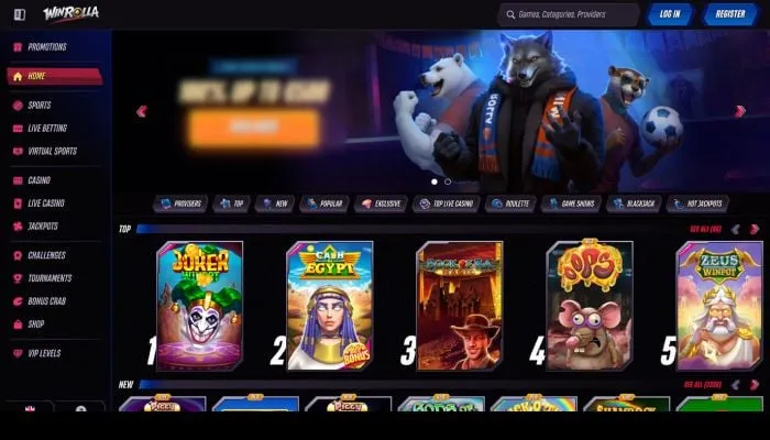 Win Rolla Casino Review Header