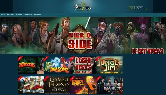 Win2Fun Casino Review Header