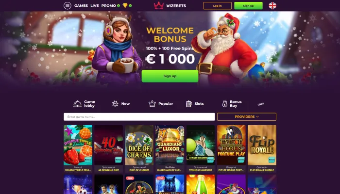 Wizebets Casino Review Header